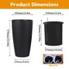 Kumasinova Set of 2 Faux Rattan Planters,Flower Plant Pots with Water Level Monitor Inner Bucket,Automatic Watering for Garden,Patio,Backyard - 3 of 4