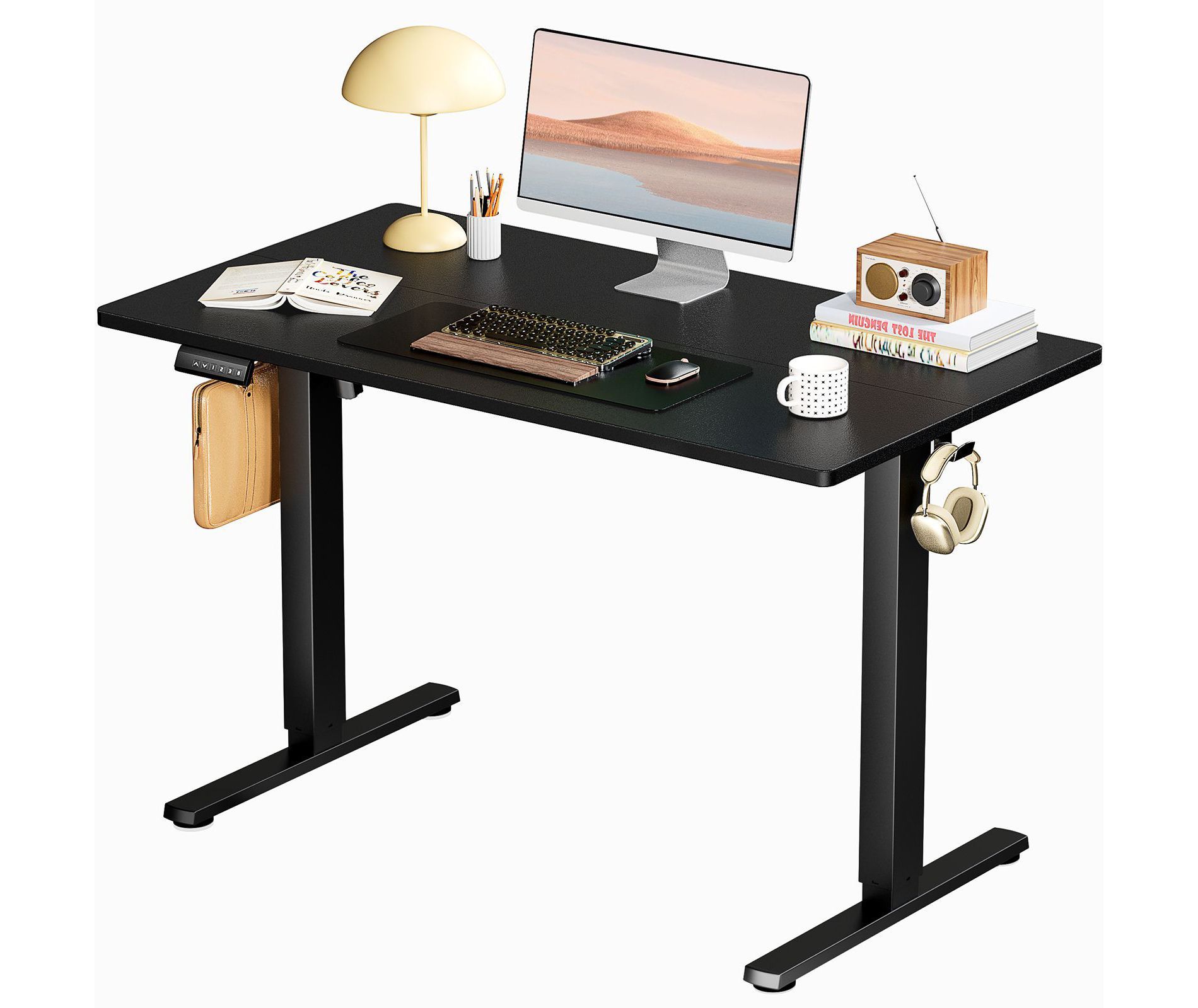 JIONJOY 40  Wide Height Adjustable Standing Desk - Black