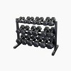 Best Fitness Rubber Dumbbell Set with Rack and Vinyl Mat - 5 to 50lbs - 4 of 4