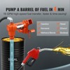 VEVOR Fuel Transfer Pump, 12V DC 16 GPM 1/4 HP, Gasoline Extractor Pump with Automatic Nozzle, Discharge Hose & Suction Pipe for Gasoline, Orange - 3 of 4