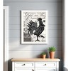 HomeRoots Faith Family Farm Rooster White Framed Wall Art - 2 of 4