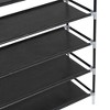 vidaXL Shoe Rack Black Metal and non-woven fabric Tall Lightweight - 4 of 4