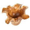 Uttermost 17134 Stunning Teak Flow Outdoor Bowl Crafted from Natural Handcarved Teak Wood - 3 of 4