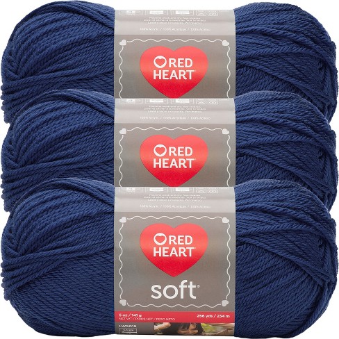 Bernat Super Value Sky Yarn - 3 Pack Of 198g/7oz - Acrylic - 4 Medium  (worsted) - 426 Yards - Knitting/crochet : Target