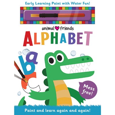 Animal Friends Alphabet - (Early Learning Magic Water Coloring) by  Joseph Barnes (Hardcover)