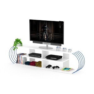 NicBex TV Stand for 68 Inch TV,TV Entertanment Center with 4 Open Storage Shelves,Modern TV Console Table for Living Room - 1 of 4