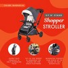 Baby Trend Sit N' Stand 5-in-1 Collapsible Shopper Stroller with Canopy, Visor, Extendable Storage Basket, Phone Tray, and 2 Cup Holders - 3 of 4