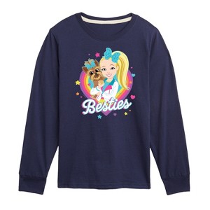 JoJo Siwa Besties Long Sleeve Graphic T-Shirt - Navy - 3T - 1 of 3
