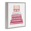 Stupell Industries Pink Book Stack Fashion Handbag, 24" x 24" - 3 of 4
