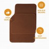 J&V TEXTILES Car Floor Mats, 4 Piece Set, Front 26.75 x 14.25 inches, Rear 13.5 x 20 inches - 4 of 4