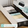 Bed Frame with Adjustable Headboard and Storage Drawers Soft Upholstered Platform Bed Frames with Wooden Slats Support No Box Spring Needed - 4 of 4