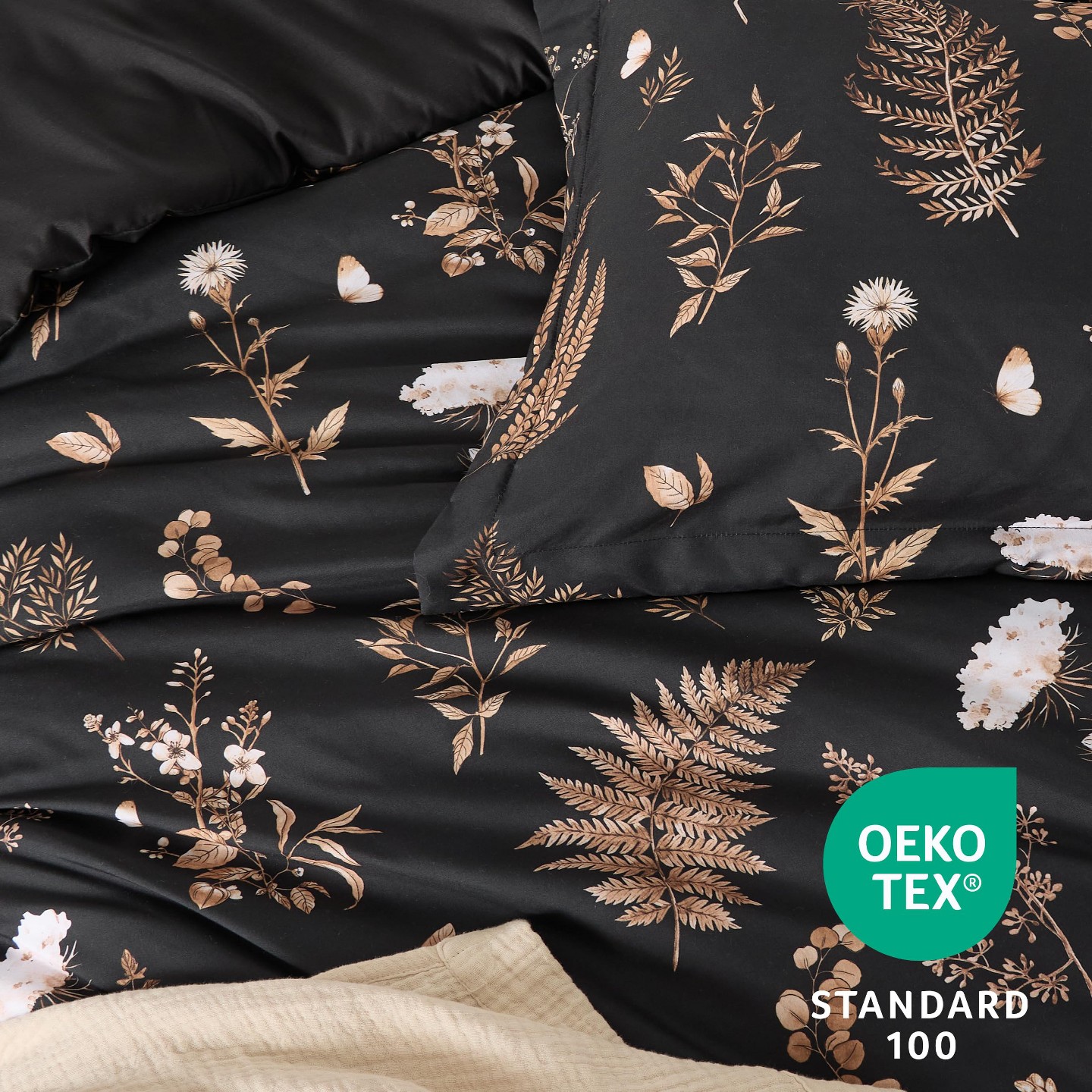 Комплект с одеялом Bedsure Comforter Set Queen Size - Cute Floral Bedding Comforter Set, цвет: С принтом — фото 3