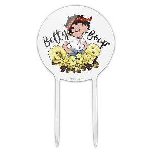 Betty Boop Sassy Flowers Acrylic Cake Topper - 1 of 4