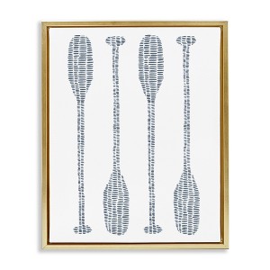 Stupell Industries Minimal Boat Oars, 25" x 31" - 1 of 4