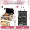 Hanging Necklaces Holder, Bracelets, and Ankles, Necklaces Display Storage Hanger for Wall - 3 of 4