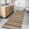 Modern Easy Jute Rug Machine Washable Striped Print Indoor Outdoor Carpet - 4 of 4