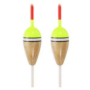 Unique Bargains Plastics Oval Bobber Gear Fishing Floats Rigs 2 Pcs - 1 of 4