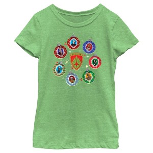 Girl's Guardians of the Galaxy Holiday Special Character Ornaments T-Shirt - 1 of 4