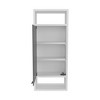 ChicFurnit Bathroom Storage Cabinet Medicine Cabinet with Mirror Door and Five Shelves for Bathroom Use, White, 33.46"*16.93"*4.33" - 2 of 4