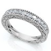 Pompeii3 1/3Ct Diamond Stackable Anniversary Wedding Ring 14k Gold or Platinum Lab Created - 3 of 4