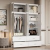 FUFU&GAGA White Combination Wardrobe Modular Modern Clothes Organiser - 3 of 4