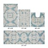 Medallion Collection 4 Piece 100% Cotton Tufted Bathroom Rug Set  with Non-Slip Backing, Machine Washable, Tumble Dry Bath Mat - 2 of 4
