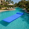 California Sun Luxury Vinyl-Dipped Pool Float with Built-in Pillow – Soft Closed-Cell Foam Lounger for Adults, Unsinkable Water Mat - 4 of 4