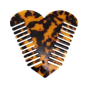 Unique Bargains Heart-shaped Hair Comb 1 Pc - 1 of 4