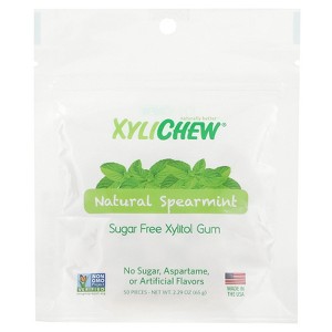 XyliDENT Xylichew, Natural Spearmint, 50 Pieces, 2.29 oz (65 g) - 1 of 2