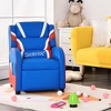 Kids Recliner Chair Gaming Sofa PU Leather Armchair w/Side Pockets Pink\Blue - 2 of 4