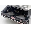 1972 Plymouth Cuda 340 Black with White Stripes, Top and Interior Limited Edition 1/18 Diecast Model Car by ACME - 4 of 4
