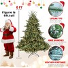 COWLOWN Pre-Lit Christmas Tree, Wide Base Hinged Artificial Tree for Spacious Areas, Metal Stand Included - 4 of 4