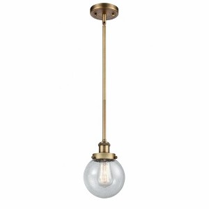 Beacon - 1 Light Stem Hung Mini Pendant In Modern Style-9 Inches Tall and 6 Inches Wide - 1 of 1