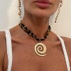 Gold Charm Scarf Necklace - Starfish, Cross & Flower Boho Beach Jewelry for Women - 3 of 4