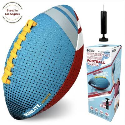 Sunlite Sports Waterproof Football, Outdoor Play, for Pool Beach Lake Park Water Toy, for Kids Children Teens Adults, Family Fun - Blue