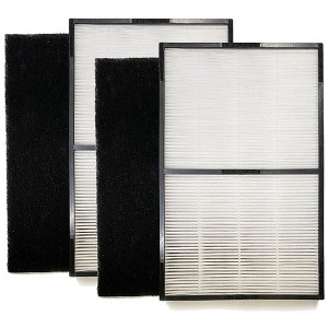 Nispira Type A2 Size True HEPA Replacement Filter For Filtrete Room Air Purifier FAP-C02-A2, FAP-C03-A2, FAP-T03-A2, Part 1150101, 2 Pack - 1 of 4