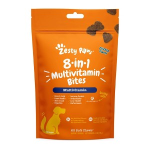 Zesty Paws 8-in-1 Multivitamin Bites for Dog Chicken Flavor - 60ct - 1 of 4