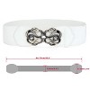 Allegra K Women's Interlocking Buckle Elastic Band Waist Belt 1 Pc - 3 of 4