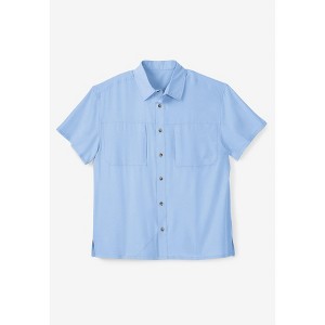 KingSize Men's Big & Tall Double Pocket Short Sleeve Performance Shirt - 1 of 4