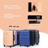 Wooakway Luggage Sets 3 Piece With Spinner Wheels PC Lightweight Carry On Travel Suitcase With TSA Lock Spinner Wheels - 4 of 4