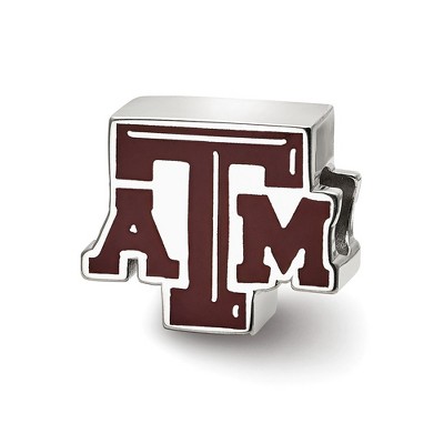 Black Bow Jewelry Sterling Silver Texas A&M Aggies NCAA Bead Charm