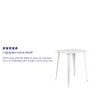Flash Furniture Commercial Grade 31.5" Square Metal Indoor-Outdoor Bar Height Table - 3 of 3