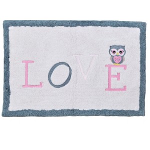 Everyday Kids Owl Bedroom or Bathroom Rug - 30x20 in; Hand Tufted 100% Cotton - 1 of 2