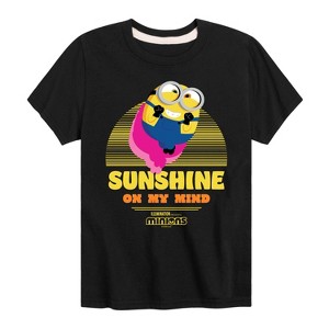 Boys' - Despicable Me - Minion Sunshine On My Mind Short Sleeve Graphic T-Shirt - 1 of 3