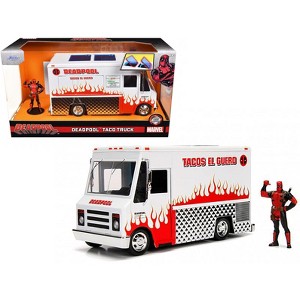 Deadpool Taco Truck with Deadpool Diecast Figurine "Marvel" Series 1/24 Diecast Model by Jada - 1 of 4