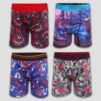 Boys' Spider-Man: Miles Morales 4pk Boxer Briefs - 4