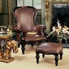 Design Toscano Victorian Rococo Faux Leather Ottoman - 4 of 4