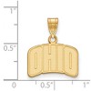 Black Bow Jewelry 14k Yellow Gold Ohio Bobcats NCAA Small Pendant - 2 of 3