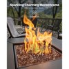 VEVOR Fire Glass, 10 LBS / 4.5 KG High-Temperature Resistant Fireplace Rocks, 1/4-Inch / 6.35 mm Reflective & Smokeless Firepit Glass Rock, Copper - 3 of 4