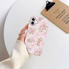 BONGEEK Generic Case Compatible with iPhone 16,Scratch Resistant Hybrid 2-Layer Hard Shell Phone Case,Bows Roses Pink Ribbon Aesthetic - 3 of 4